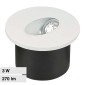 V-Tac VT-1109RD Punto Luce LED COB 3W Segnapasso Rotondo da Incasso Colore Bianco - SKU 211207 / 211208