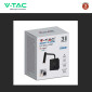 Immagine 10 - V-Tac VT-2943 Lampada LED da Muro 3W COB CREE con Porta USB Colore Nero - SKU 211487