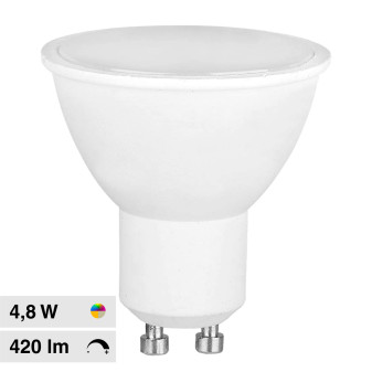 V-Tac VT-2244 Lampadina LED GU10 4,8W Faretto Spotlight SMD RGB+W Dimmerabile...