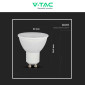 Immagine 8 - V-Tac VT-2244 Lampadina LED GU10 4,8W Faretto Spotlight SMD RGB+W Dimmerabile con Telecomando - SKU 2927 / 2930