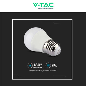 VT-2224 Lampadina LED G45 4,8W E27 RGB+W Dimmerabile V-Tac