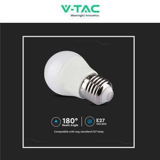 VT-2224 Lampadina LED G45 4,8W E27 RGB+W Dimmerabile V-Tac
