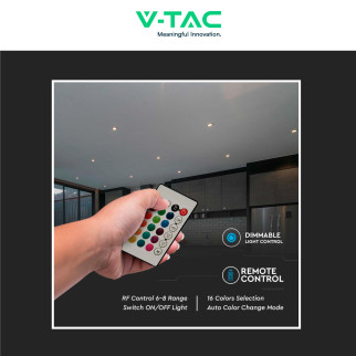VT-2224 Lampadina LED G45 4,8W E27 RGB+W Dimmerabile V-Tac