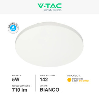VT-741 Lampada LED da Muro 5W SMD IP65 Colore Bianco V-Tac
