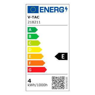 VT-704 Lampada LED da Muro 4W SMD IP65 Colore Nero V-Tac
