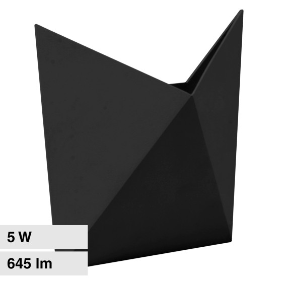 VT-825 Lampada LED da Muro 5W Applique Nera SMD IP65 V-Tac VT-825 Lampada LED da Muro 5W Applique Nera SMD IP65 V-Tac