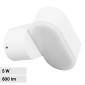 Immagine 1 - V-Tac VT-816 Lampada LED da Muro Ruotabile 5W Wall Light IP65 Applique Colore Bianco - SKU 218286 / 218287