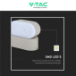 Immagine 6 - V-Tac VT-816 Lampada LED da Muro Ruotabile 5W Wall Light IP65 Applique Colore Grigio - SKU 218291