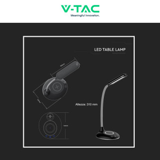 VT-7705 Lampada LED da Tavolo Multifunzione CCT 3in1 V-Tac