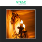 Immagine 6 - V-Tac VT-2214 Lampadina LED E14 4,8W Candle Bulb C37 Candela RGB+W Dimmerabile con Telecomando - SKU 2926 / 2929