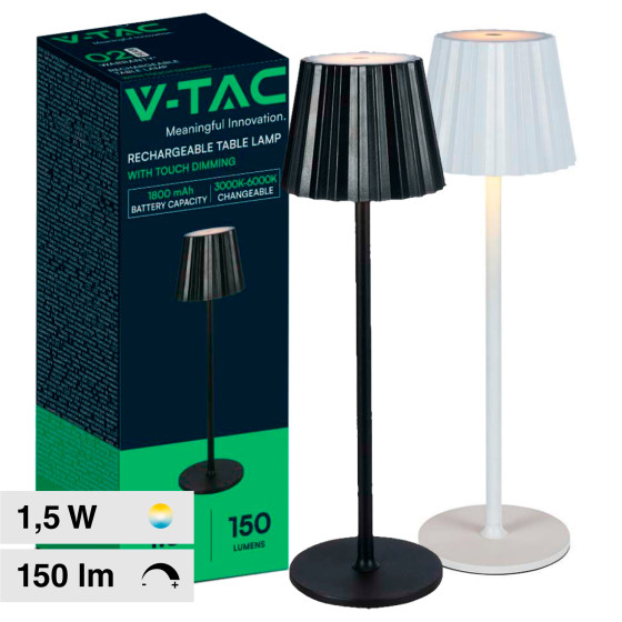 VT-1028 Lampada LED da Tavolo 3in1 1,5W Dimmerabile Touch V-Tac VT-1028 Lampada LED da Tavolo 3in1 1,5W Dimmerabile Touch V-Tac