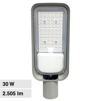V-Tac VT-150030ST Lampada Stradale LED 30W SMD Lampione IP65 Colore Grigio -...