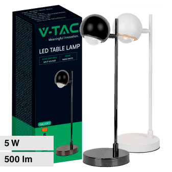 V-Tac VT-7506 Lampada LED da Tavolo 5W in Metallo - SKU 10345 / 10346