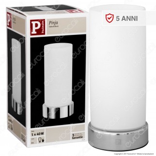 Paulmann Lampada da Tavolo Pinja Dimmerabile con Portalampada per