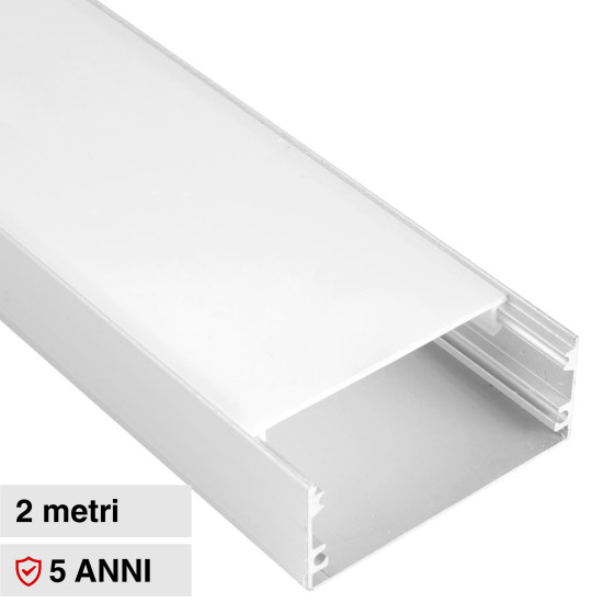 VT-8206 Profilo Piatto in Alluminio da 2m per Strisce LED V-Tac VT-8206 Profilo Piatto in Alluminio da 2m per Strisce LED V-Tac