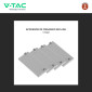 Immagine 6 - V-Tac VT-8206 Profilo Piatto Largo in Alluminio per Strisce LED a Superficie con Copertura Opaca Lunghezza 2 metri - SKU 23178