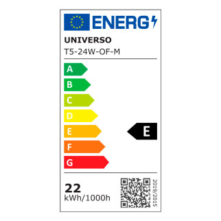 Tubo LED T5 24W SMD 120cm Linkabile in Alluminio Universo