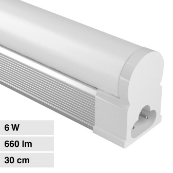 Universo Tubo LED T5 6W SMD Lampadina 30cm Plafoniera Linkabile in Alluminio...