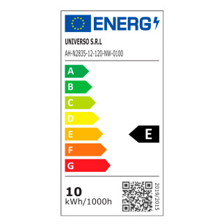 Striscia LED Rigida 10W SMD 120 LED/m 12V in Alluminio 1m Universo