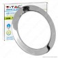 V-Tac VT-1207RD Pannello LED Rotondo 12W SMD Cromato da Incasso con Driver - SKU 6340 / 6341 / 6342