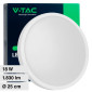 V-Tac VT-8618 Plafoniera LED Rotonda 18W SMD IP44 Colore Bianco - SKU 76151 / 76161 / 76171