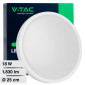 Immagine 1 - V-Tac VT-8618 Plafoniera LED Rotonda 18W SMD IP44 Colore Bianco - SKU 76151 / 76161 / 76171