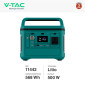 Immagine 2 - V-Tac VT-606 Accumulatore Portatile al Litio 568Wh 500W Ricaricabile Compatibile con Sistema Fotovoltaico Portatile - SKU 11442