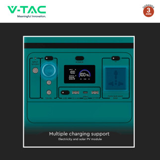 VT-606 Accumulatore Portatile al Litio 568Wh 500W V-Tac