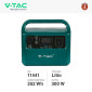 Immagine 2 - V-Tac VT-303 Accumulatore Portatile al Litio 252Wh 300W Ricaricabile Compatibile con Sistema Fotovoltaico Portatile - SKU 11441