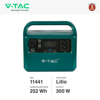 VT-303 Accumulatore Portatile al Litio 252Wh 300W V-Tac