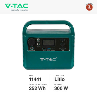 VT-303 Accumulatore Portatile al Litio 252Wh 300W V-Tac