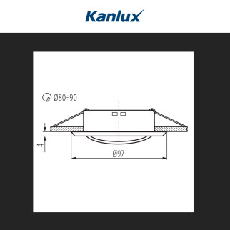Acquista Kanlux ARGUS II CT-2115-W Portafaretto Rotondo Orientabile