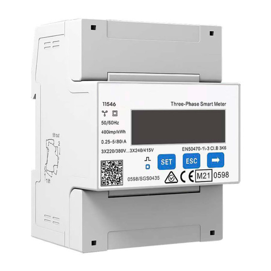 VT-DTSU666 Misuratore Inverter Trifase Fotovoltaici V-Tac VT-DTSU666 Misuratore Inverter Trifase Fotovoltaici V-Tac