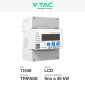 Immagine 2 - V-Tac VT-DTSU666 Misuratore per Inverter Trifase RS485 4P MID per Impianti Fotovoltaici - SKU 11546