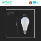 Immagine 8 - V-Tac Pro VT-21015 Lampadina LED E27 15W Goccia A65 SMD Chip Samsung - SKU 23212 / 23213