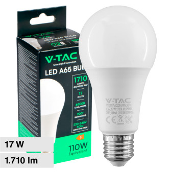V-Tac VT-2017 Lampadina LED E27 17W Goccia A65 SMD - SKU 214456 / 214457 /...