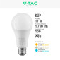 Immagine 5 - V-Tac VT-2017 Lampadina LED E27 17W Goccia A65 SMD - SKU 214456 / 214457 / 214458