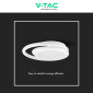 Immagine 7 - V-Tac VT-7783 Plafoniera LED Rotonda 24W SMD in Metallo Colore Bianco - SKU 6995