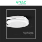 Immagine 8 - V-Tac VT-7783 Plafoniera LED Rotonda 24W SMD in Metallo Colore Bianco - SKU 6995