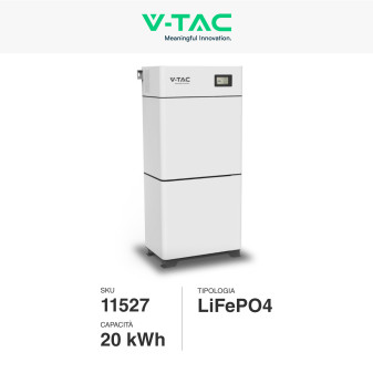 Batteria BMS LiFePO4 20kWh per Impianti Solari V-Tac