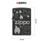 Immagine 4 - Zippo Premium Accendino a Benzina Ricaricabile ed Antivento con Fantasia Zippo Design - mod. 48908