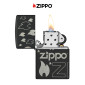 Immagine 5 - Zippo Premium Accendino a Benzina Ricaricabile ed Antivento con Fantasia Zippo Design - mod. 48908