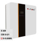 Immagine 1 - V-Tac Inverter Fotovoltaico Monofase Ibrido On-Grid / Off-Grid 6kW IP65 con Display CEI 0-21 - SKU 115086 [TERMINATO]