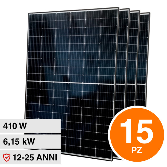 VT-410 15 Pannelli Solari Fotovoltaici 410W IP68 Neri V-Tac VT-410 15 Pannelli Solari Fotovoltaici 410W IP68 Neri V-Tac
