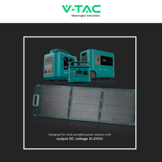 VT-10080 Pannello Fotovoltaico 80W Portatile IP67 V-Tac