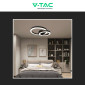 Immagine 5 - V-Tac VT-7787 Plafoniera LED SMD Design ad Anelli 20W Alluminio Colore Nero - SKU 7000