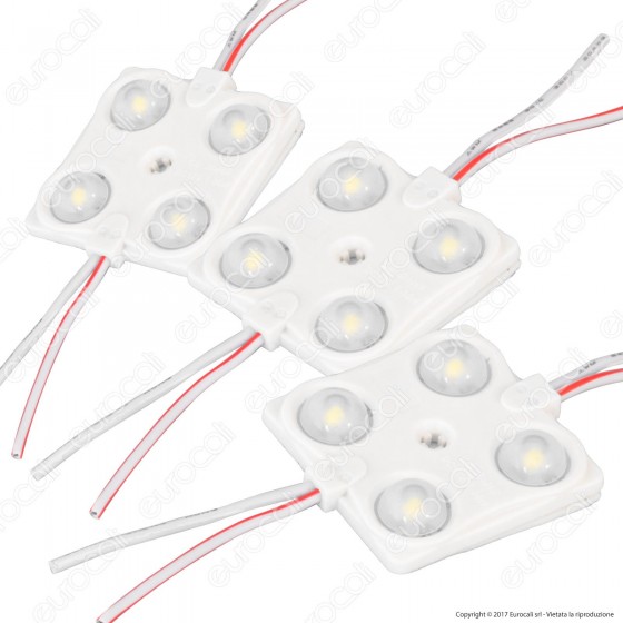 V-Tac VT-28358 Modulo 4 LED 1,44W SMD 12V Impermeabile IP68 - SKU V-Tac VT-28358 Modulo 4 LED 1,44W SMD 12V Impermeabile IP68 - SKU