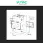 Immagine 4 - V-Tac Misuratore per Inverter Trifase RS485 3P con Display LCD per Impianti Fotovoltaici - SKU 11513