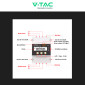 Immagine 5 - V-Tac Misuratore per Inverter Trifase RS485 3P con Display LCD per Impianti Fotovoltaici - SKU 11513
