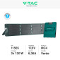 Immagine 2 - V-Tac VT-10240 Kit 2 Pannelli Solari Fotovoltaici 120W Pieghevoli Portatili IP67 con Cover Protettiva - SKU 11565
